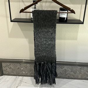 Gray and Black Scarf